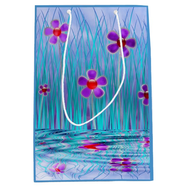 Bolsa De Regalo Mediana Shy Daisies Gift Bag (Anverso)