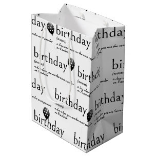 Bolsa De Regalo Mediana Significado del cumpleaños en el diccionario