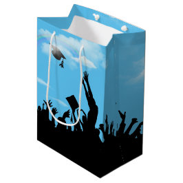 Bolsa De Regalo Mediana Silhouette graduada con arcoiris