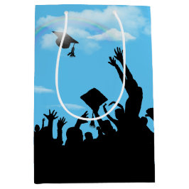 Bolsa De Regalo Mediana Silhouette graduada con arcoiris