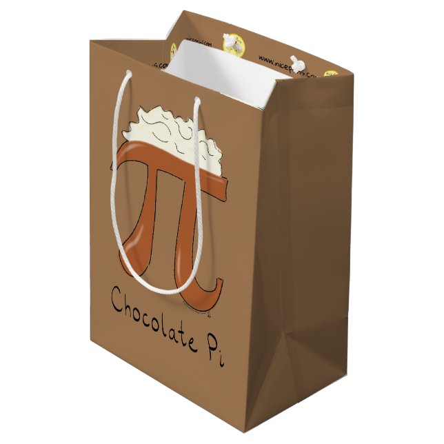 Bolsa De Regalo Mediana Símbolo de chocolate Pi Day matemático divertido (Angulo reverso)