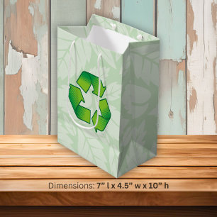 Bolsa De Regalo Mediana Símbolo de reciclaje