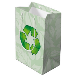 Bolsa De Regalo Mediana Símbolo de reciclaje