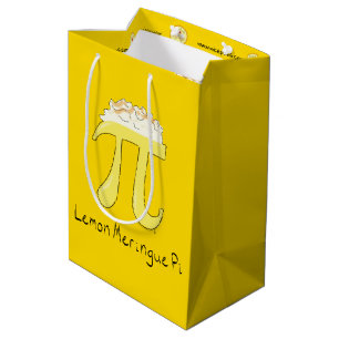 Bolsa De Regalo Mediana Símbolo divertido de humor matemático limón pi