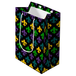 BOLSA DE REGALO MEDIANA SÍMBOLO PURPLE GREEN GOLD MARDI GRAS
