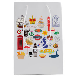 Bolsa De Regalo Mediana Símbolos británicos del Reino Unido