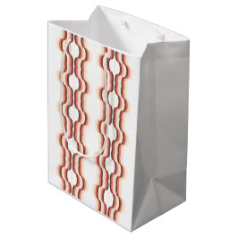 Bolsa De Regalo Mediana Simetría de Onda de Melocotón