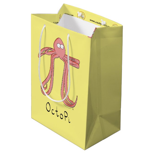 Bolsa De Regalo Mediana Sinfín De Maestros Del Octopus Pi (Angulo reverso)