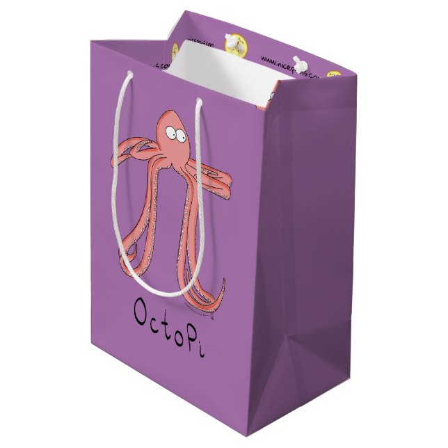 Bolsa De Regalo Mediana Sinfín De Maestros Del Octopus Pi (Angulo reverso)
