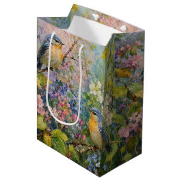 Bolsa De Regalo Mediana Sinfonía de Jardín de Primavera
