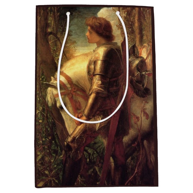 Bolsa De Regalo Mediana Sir Galahad (de George Frederick Watts) (Anverso)