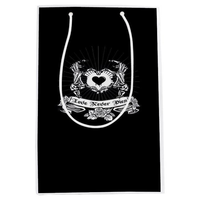 Bolsa De Regalo Mediana Skeleton Hand Design Classic (Anverso)