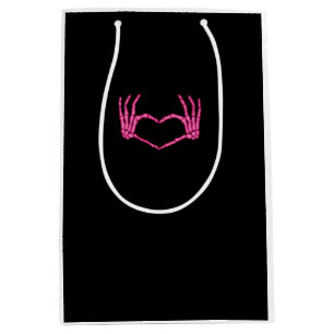 Bolsa De Regalo Mediana Skeleton Heart Hands Classic