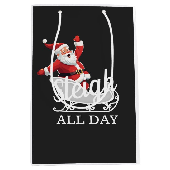Bolsa De Regalo Mediana Sleigh All Day (Anverso)