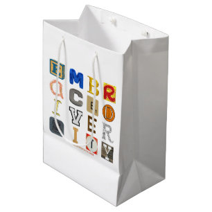 Bolsa De Regalo Mediana SlipperyJoe abraza la diversidad metáfora LGBTQIA 