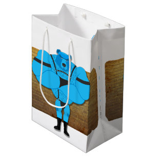 Bolsa De Regalo Mediana SlipperyJoe's gay oso musculoso cartoon tanga cuer