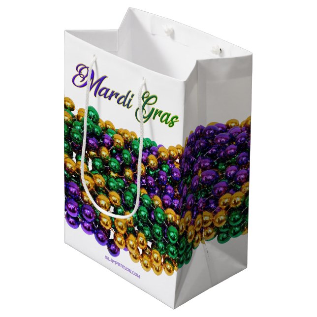 Bolsa De Regalo Mediana SlipperyJoe's iconic Mardi Gras–themed image elega (Angulo Anverso)