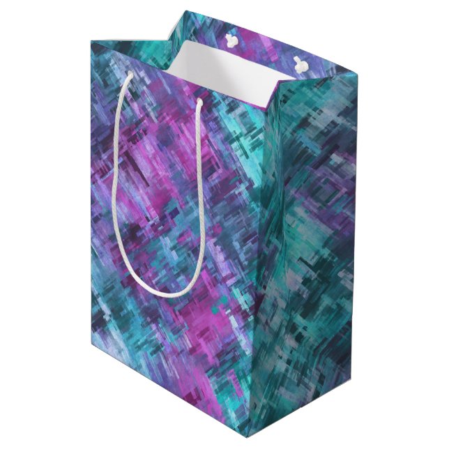 Bolsa De Regalo Mediana slipstream digihatch - teal and purple : (Angulo reverso)