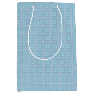Bolsa De Regalo Mediana Small blue squares.