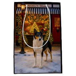 Bolsa De Regalo Mediana Smooth Collie Holiday 