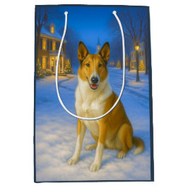 Bolsa De Regalo Mediana Smooth Collie Holiday 