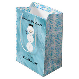 Bolsa De Regalo Mediana Snowflake Wrapping Paper