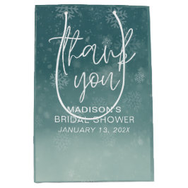 Bolsa De Regalo Mediana Snowflakes Winter Bridal Shower