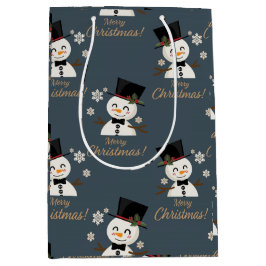 Bolsa De Regalo Mediana Snowmen