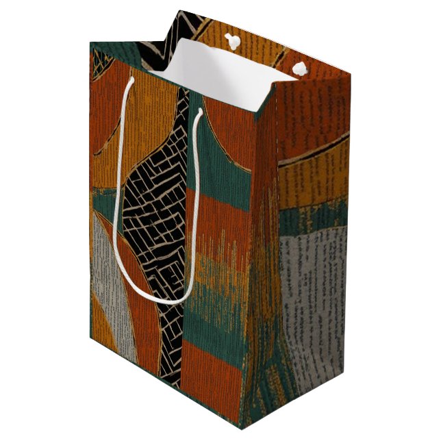 Bolsa De Regalo Mediana Sofisticada isla caribeña africana de lujo (Angulo Anverso)