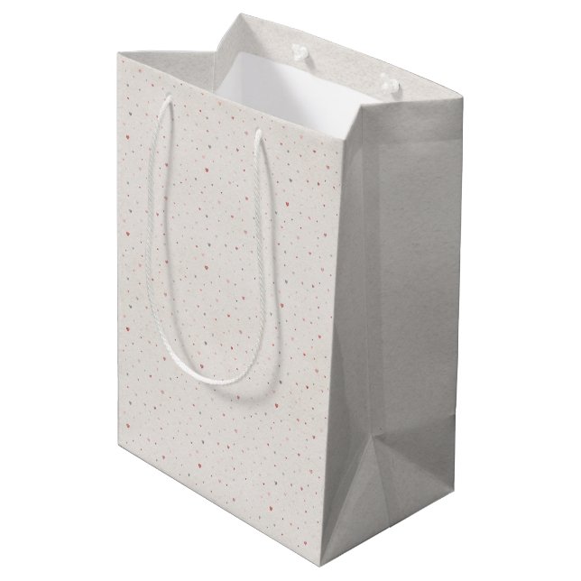 Bolsa De Regalo Mediana Soft Heart Pattern Gift Bag (Angulo reverso)