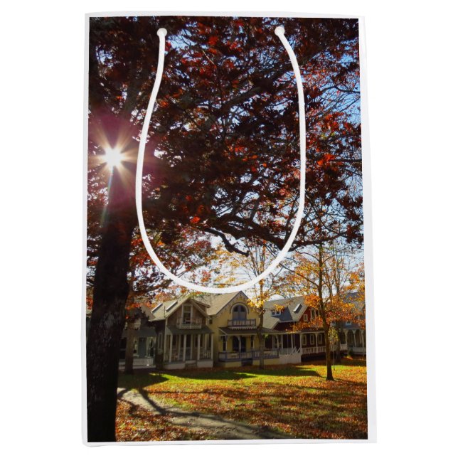 Bolsa De Regalo Mediana Sol y cabañas otoñales - Viñal de Martha (Anverso)