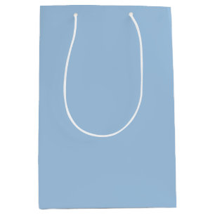 Bolsa De Regalo Mediana Sólido azul de invierno suave