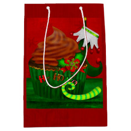 Bolsa De Regalo Mediana Sólo el Cupcake de vacaciones Whimsey MEDIUM