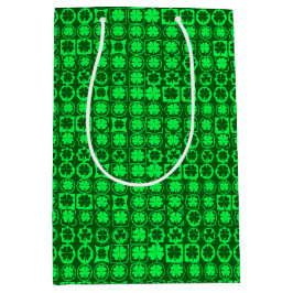 BOLSA DE REGALO MEDIANA SOMBRAS DE VERDE BRILLANTE VERDE CELÁTICAS