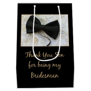 Bolsa De Regalo Mediana Son Bridesman gracias