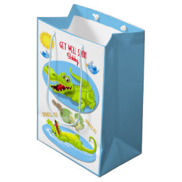 Bolsa De Regalo Mediana Sonreír a cocodrilo