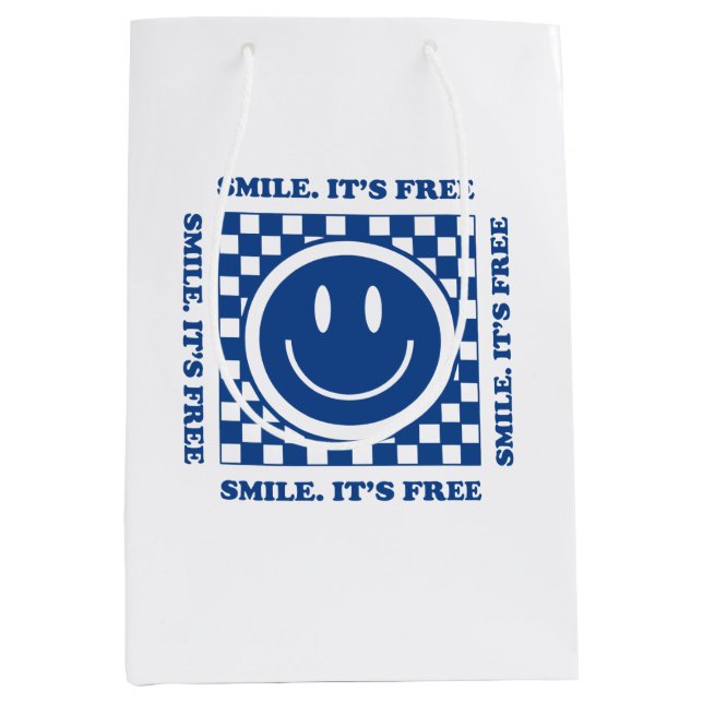 Bolsa De Regalo Mediana Sonríe Es Gratis (Anverso)