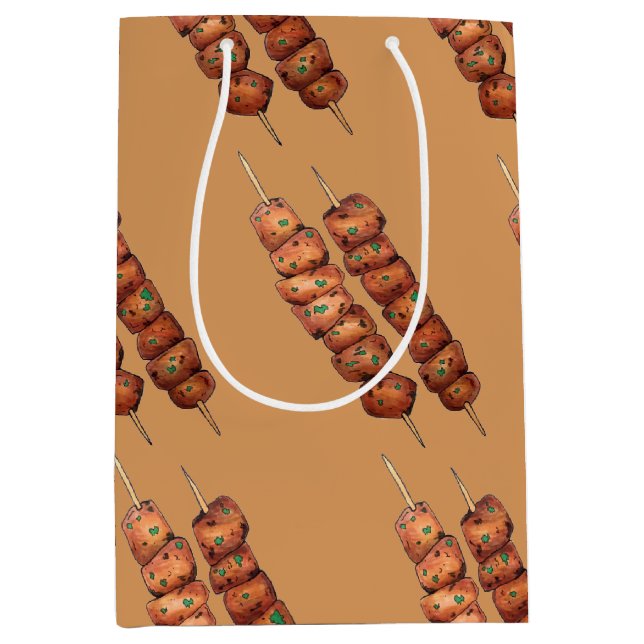 Bolsa De Regalo Mediana Souvlaki Mek Skewer: comida rápida griega Grecia (Anverso)