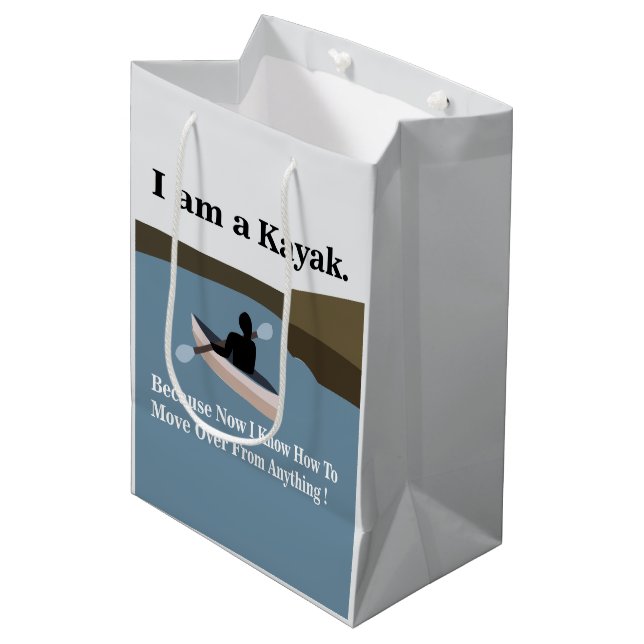 Bolsa De Regalo Mediana Soy un piragüismo kayak (Angulo Anverso)