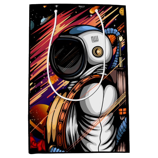Bolsa De Regalo Mediana Spaceman (Anverso)