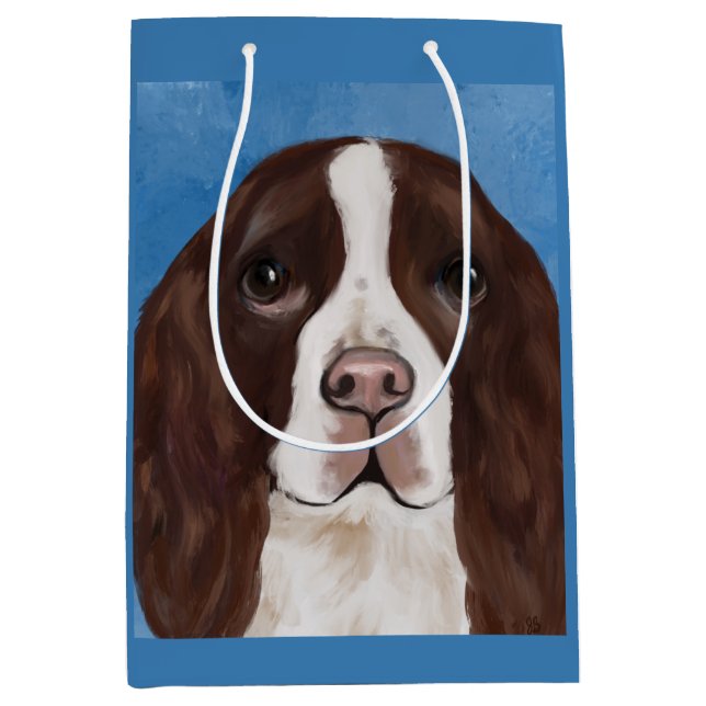 BOLSA DE REGALO MEDIANA SPANIEL DE PRIMAVERA INGLESA (Anverso)