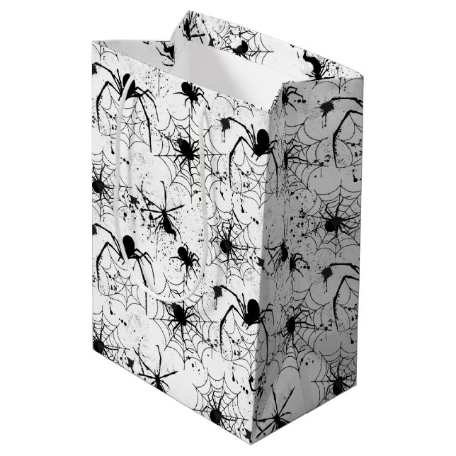 Bolsa De Regalo Mediana Spiderweb Pattern Halloween  (Angulo reverso)