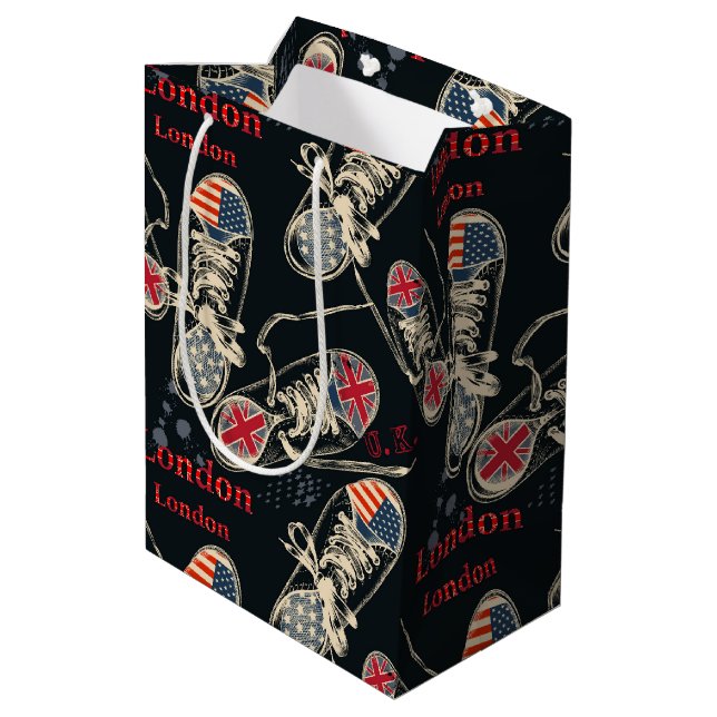 Bolsa De Regalo Mediana Sports Boots Fashion Pattern  (Angulo reverso)