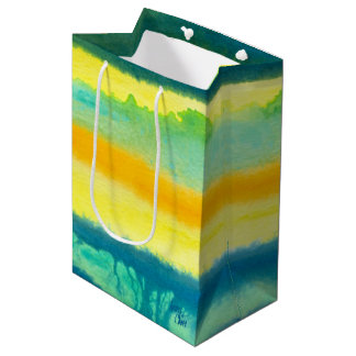 Bolsa De Regalo Mediana SPWW Tangoers Verde azulados Verde y Naranja