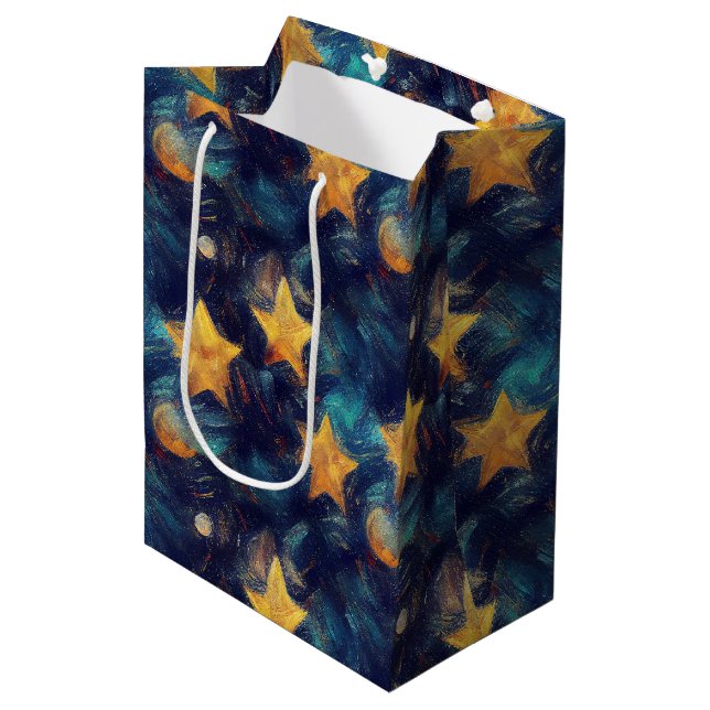 Bolsa De Regalo Mediana Starry Sky (Angulo Anverso)