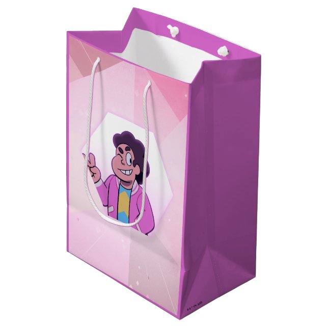 Bolsa De Regalo Mediana Steven Universe | Retrato de diamante rosa (Angulo Anverso)
