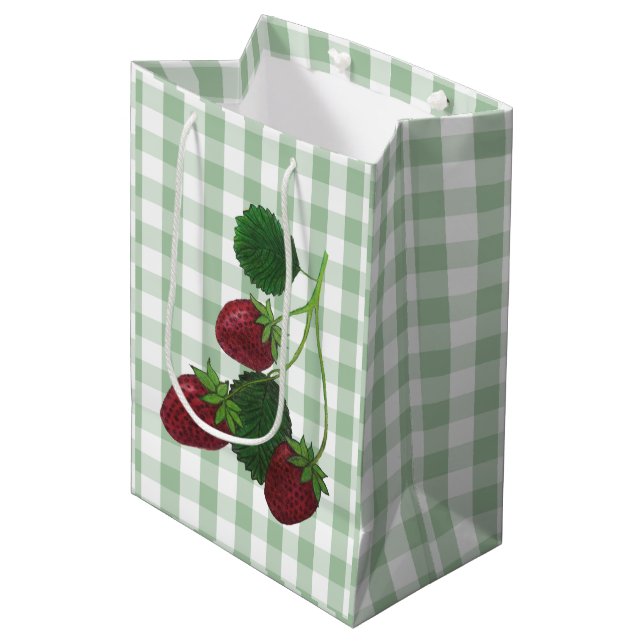 Bolsa De Regalo Mediana Strawberry Gift Bag (Angulo Anverso)