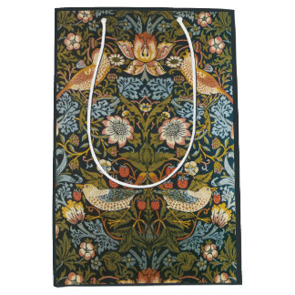 Bolsa De Regalo Mediana Strawberry Thieves by William Morris, Vintage Art