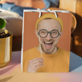 Bolsa De Regalo Mediana Sube tu divertida foto selfie de fiesta 
