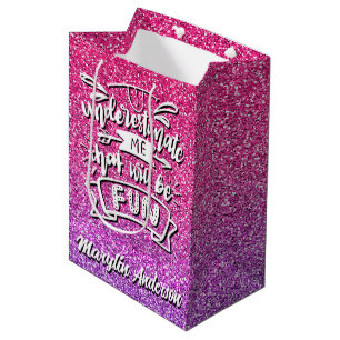 BOLSA DE REGALO MEDIANA SUBESTIMARME QUE SERÁ PERSONALIZADO DIVERTIDO